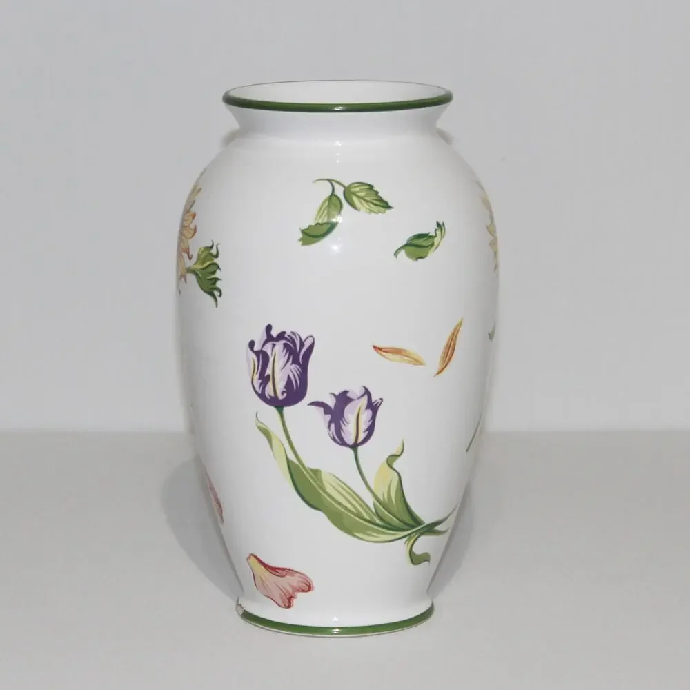 Tiffany & Co. 'Tiffany Petals' Ceramic Vase 1998 Made in Portugal